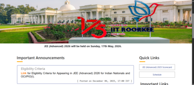 Jee advanced 2026 iit roorkee releases five key eligibility requirements for candidates check detail.png