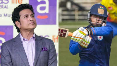 Sachin tendulkar and vaibhav sooryavanshi pti photos.jpg