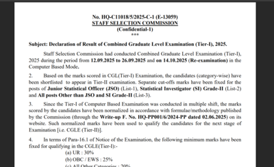 Ssc cgl cut off released.jpg