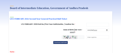 Ap intermediate hall ticket 2026 for practical exams.jpg