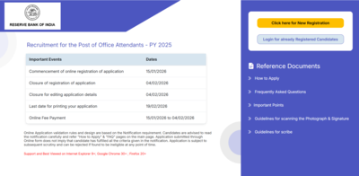 Rbi office attendant recruitment 2026 registration window opens for 572 posts direct link to apply h.png