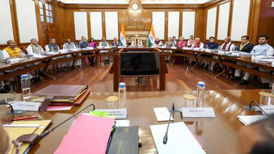 Pm chairs 1st cabinet meeting at seva teerth pushes for reforms.jpg
