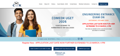 Comedk uget 2026 application window extended again.jpg