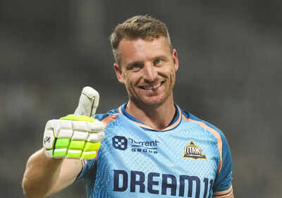 Kolkata gujarat titans39 jos buttler before the start of an indian premier leagu.jpg