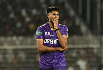 Kolkata kkr39s harshit rana reacts during the indian premier league ipl cricke.jpg