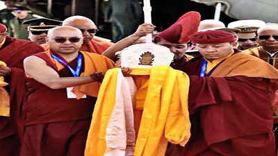 Sacred relics of buddha from national museum reach ladakh as leh marks buddha purnima.jpg