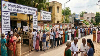 Tamil nadu voting process evm polling booth election day.jpg