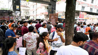 Patna may 03 ani aspirants stand in a queue to appear for the national eligi.jpg