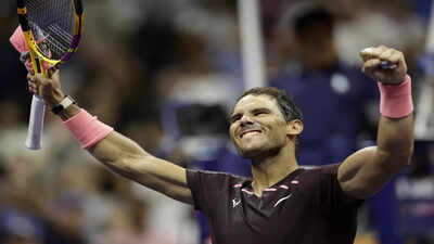 Rafael nadal of spain celebrates after winning his match against richard gasqu.jpg