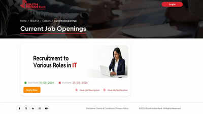 South indian bank opens it recruitment for 16 roles applications close on may 25.jpg