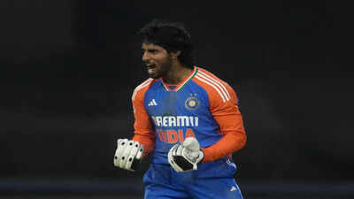 India39s tilak varma celebrates after scoring a century during the fourth t20 cri.jpg