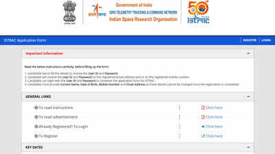 Isro istrac opens recruitment for multiple technical and support posts online applications begin acr.jpeg