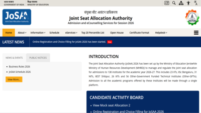 Josaa counselling first seat allotment result 2026.jpg