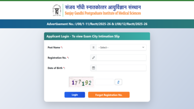 Sgpgims nursing officer exam city intimation slip 2026.jpg