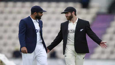 Southampton india39s captain virat kohli left and new zealand39s captain kane w.jpg