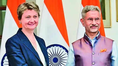 Uk foreign secretary yvette cooper with eam jaishankar on thursday.jpg