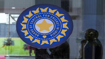 Bengaluru logo of bcci on the entrance of the newly inaugurated national cricke.jpg