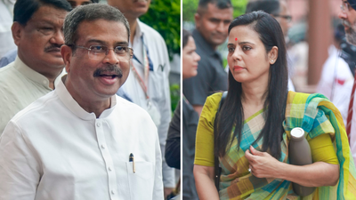 Dharmendra pradhan vs mahua moitra.jpg