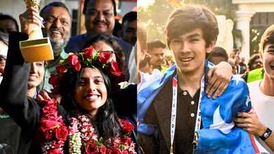 Fide women39s world cup 2025 divya deshmukh and fide world cup 2025 winner javokhir sindarov pti pho.jpeg
