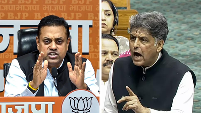 Bjp mp sambit patra and congress mp manish tewari.jpg