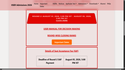 Iiser iat 2026 round 2 seat allotment result.jpg