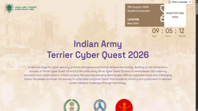 Indian army terrier cyber quest 2026 hackathon.jpg