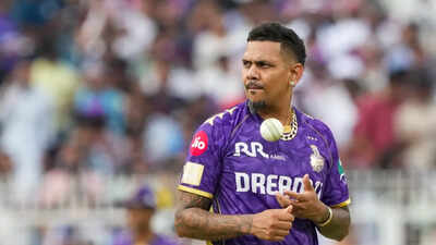 Kolkata kolkata knight riders bowler sunil narine during the indian premier le.jpg