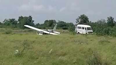 No injuries as training aircraft veers off runway at baramati airport.jpg