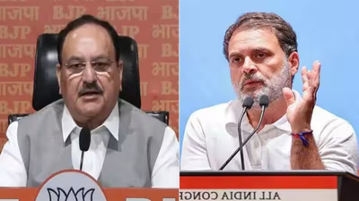 Union minister jp nadda and leader of opposition in lok sabha rahul gandhi.jpg