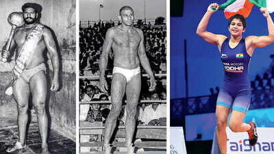Indian wrestlers at asian games.jpg