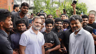 Congress leader rahul gandhi meets tamil nadu cm vijay in chennai ahead of chhatron ki goonj event.j.jpeg
