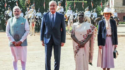 New delhi oct 05 ani swiss confederation president guy parmelin along with .jpg