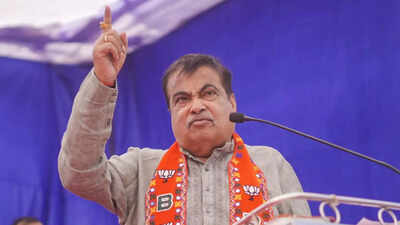 Union minister nitin gadkari addresses a public rally.jpg